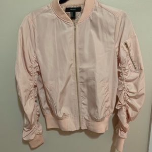 Forever 21 Pink Bomber Jacket Sz M